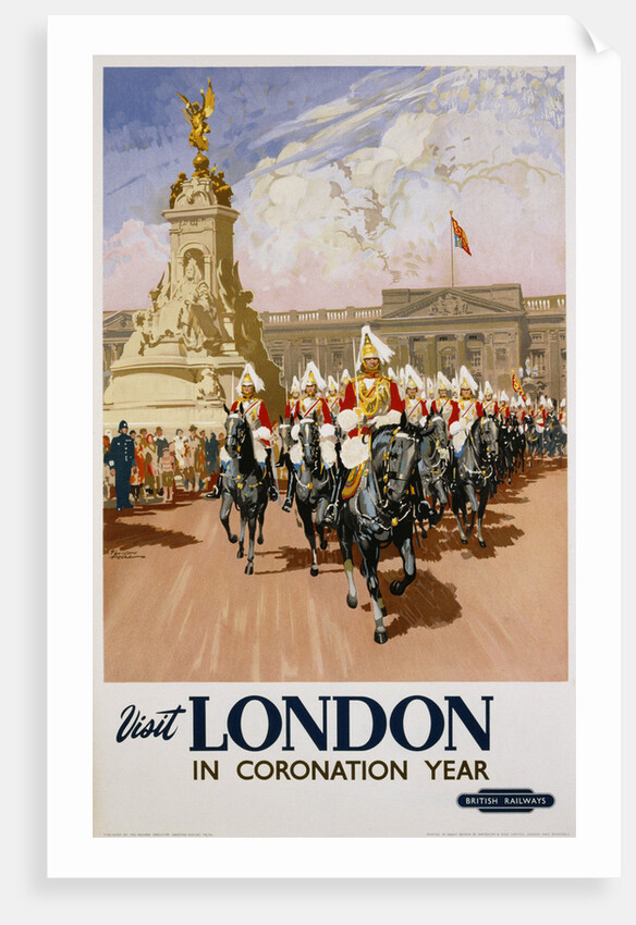 Visit London in Coronation Year Poster by Anonymous