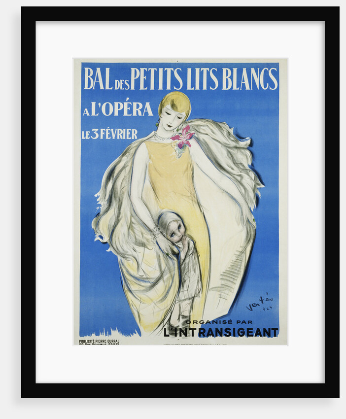 Bal Des Petits Lits Blancs Dance Ball Poster by Maurice Vertes