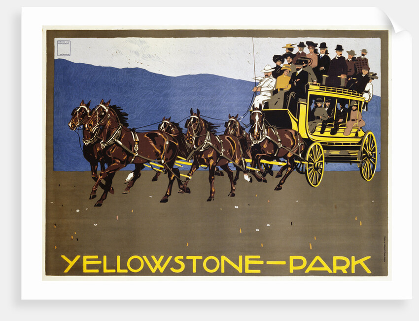 Yellowstone-Park Poster by Ludwig Hohlwein