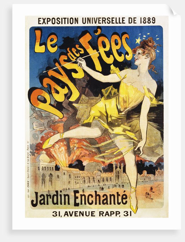 Le Pays des Fees Poster by Jules Cheret