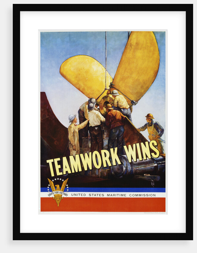 Teamwork Wins Poster by C.P. Benton