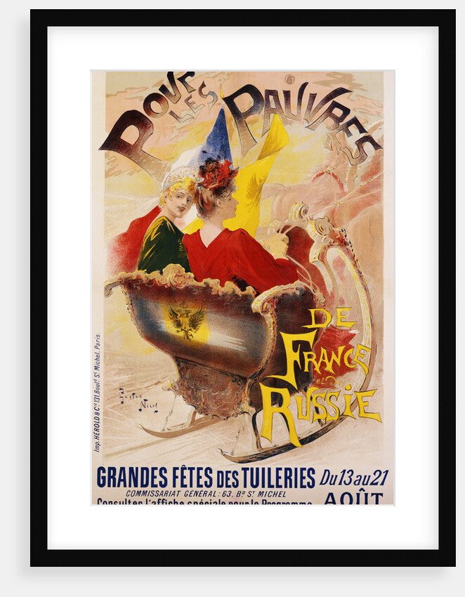 Pour les Pauvres Charity Festival Poster by Gaston Noury