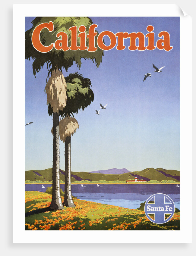 California Poster by Oscar Bryn
