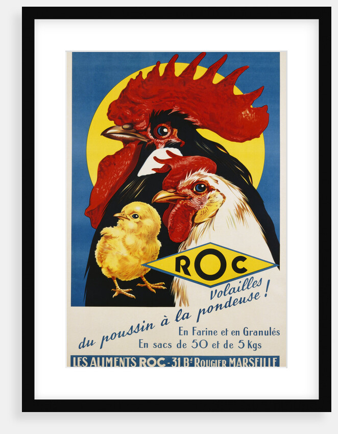 ROC Les Aliments Chicken Feed Poster by Anonymous