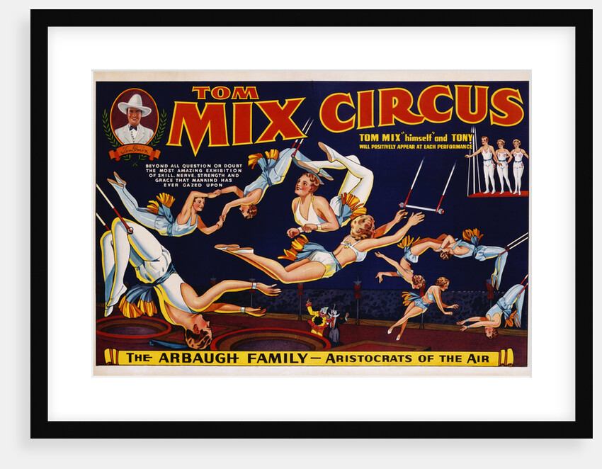 Tom Mix Circus Poster by Anonymous