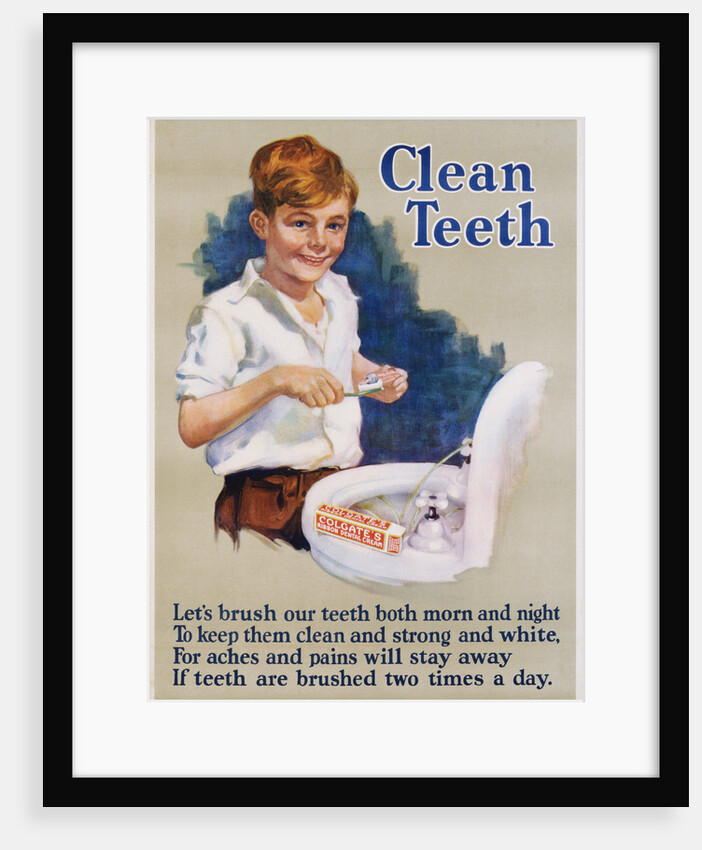 Clean Teeth Toothpaste Poster by Anonymous