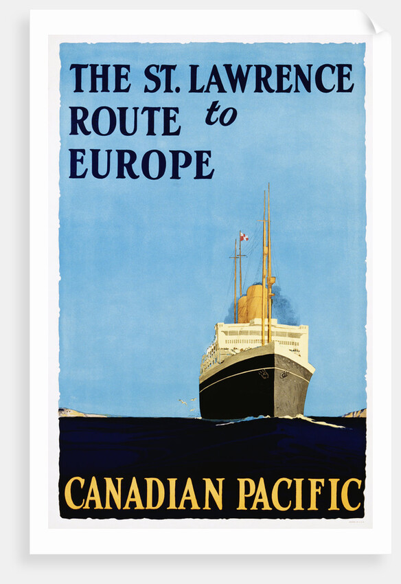 The St. Lawrence Route to Europe Poster by Anonymous