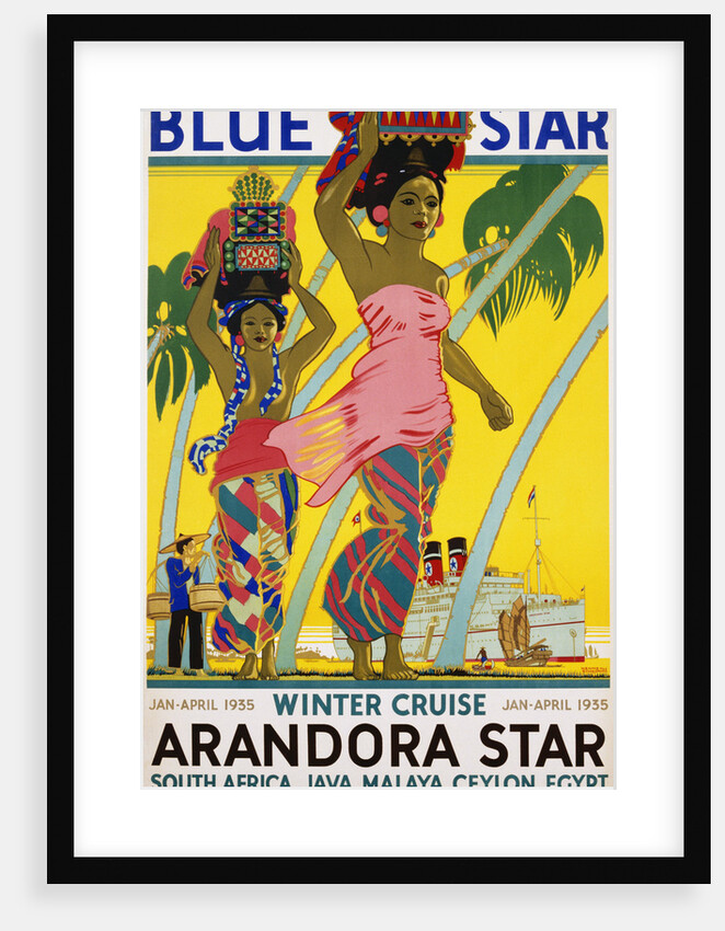 Blue Star Arandora Star Poster by Kenneth Shoesmith