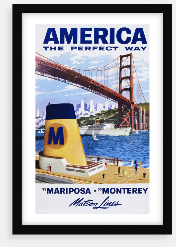 America: The Perfect Way Travel Poster by Anonymous