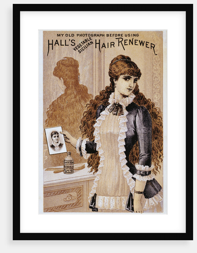 Hall's Hair Renewer Trade Card by Anonymous