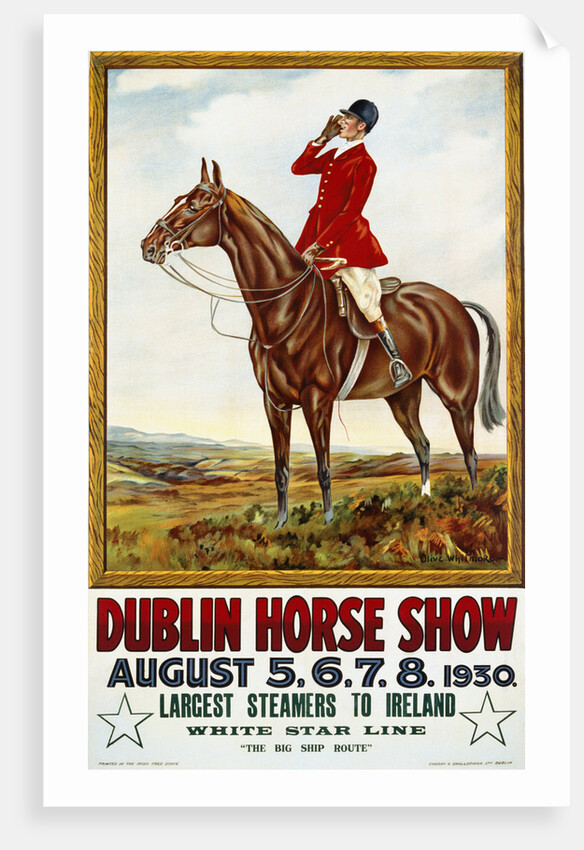 Dublin Horse Show Poster by Olive Whitmore