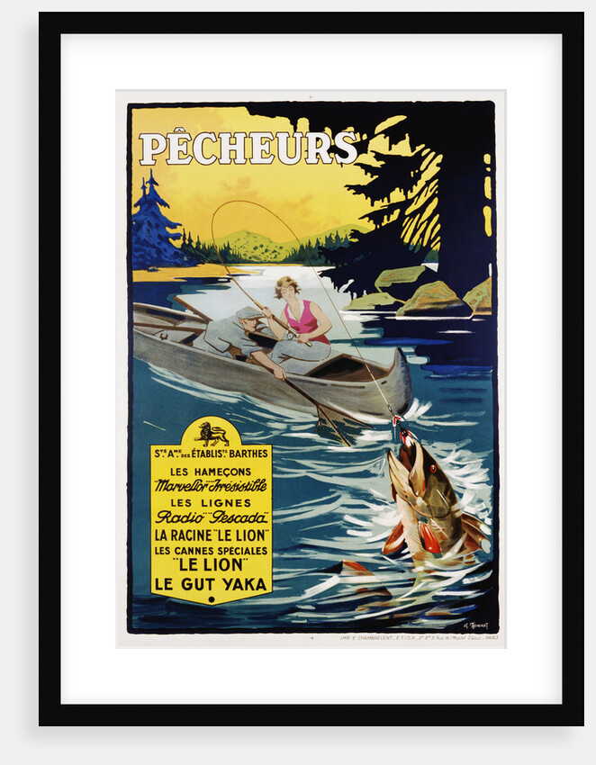 Pecheurs Advertisement Poster by Anonymous