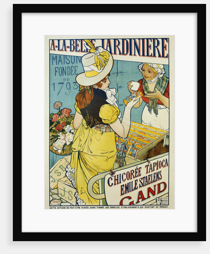 A-La-Belle Jardiniere Flower Seeds Advertisement Poster by Hamner