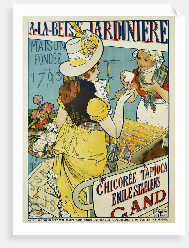 A-La-Belle Jardiniere Flower Seeds Advertisement Poster by Hamner