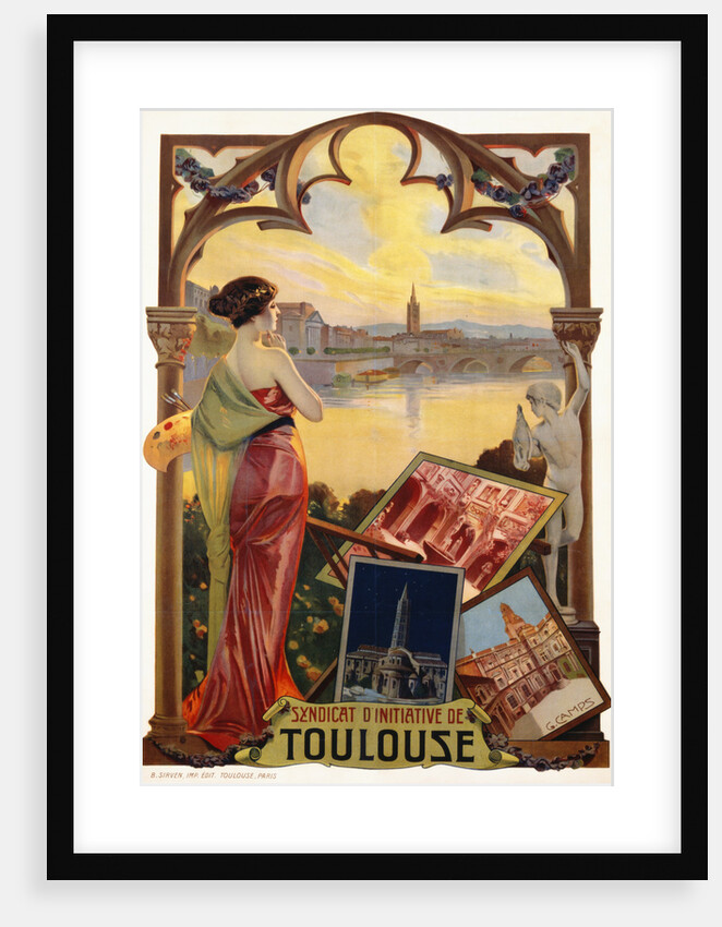 Syndicat d'Initiative de Toulouse Poster by Gaspar Camps