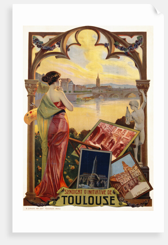Syndicat d'Initiative de Toulouse Poster by Gaspar Camps