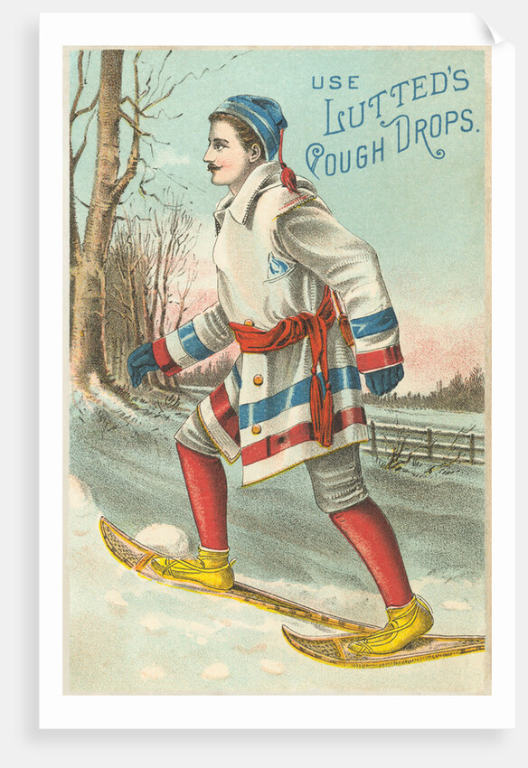 Use Lutted's Cough Drops Victorian Trading Card Advertisement by Anonymous