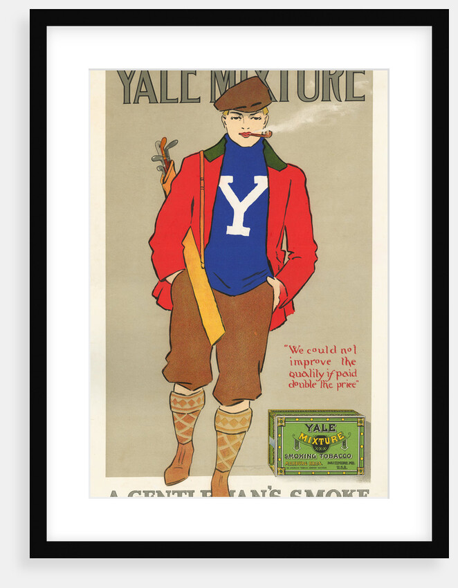 Yale Mixture: A Gentleman's Smoke Poster by Anonymous
