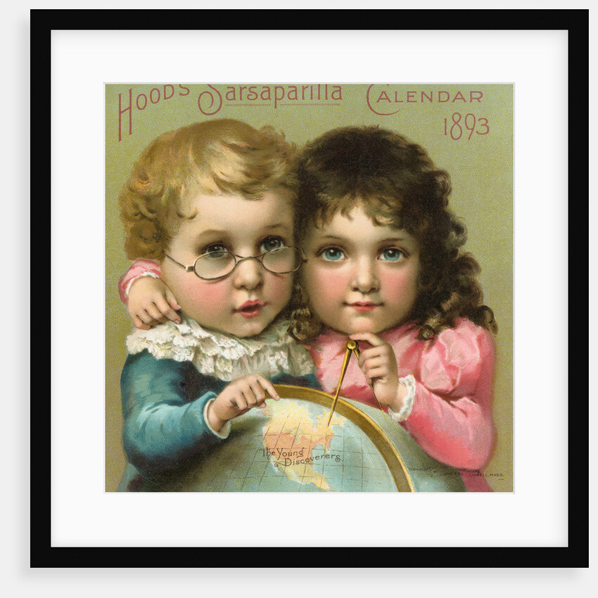 Hood's Sarsaparilla Calendar Color Lithograph by Anonymous