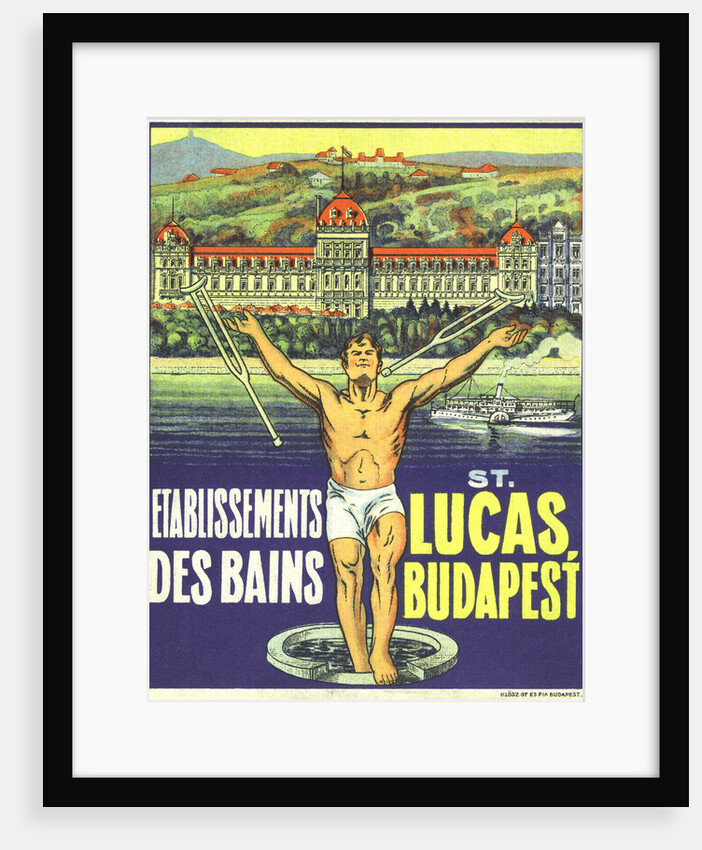 St. Lucas, Budapest Luggage Label by Anonymous