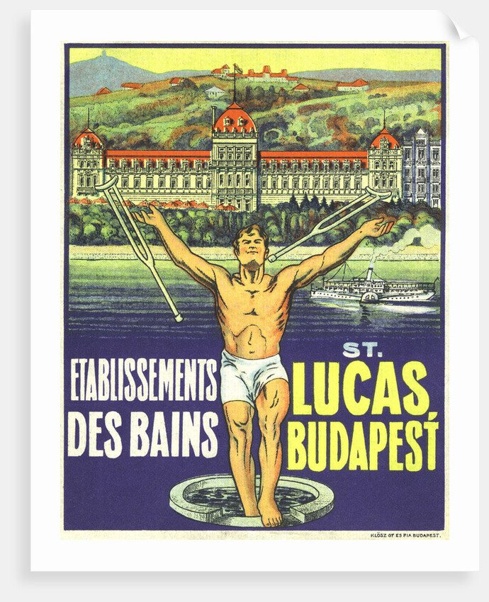 St. Lucas, Budapest Luggage Label by Anonymous