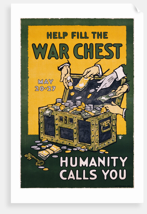 Help Fill the War Chest Poster by Anonymous