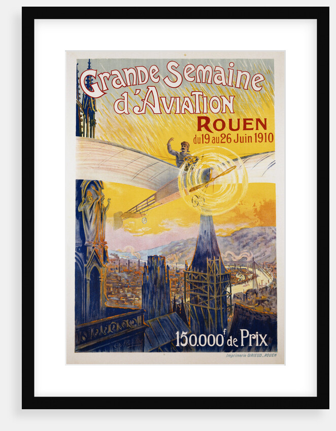 Grande Semaine d'Aviation Poster by Charles Rambert