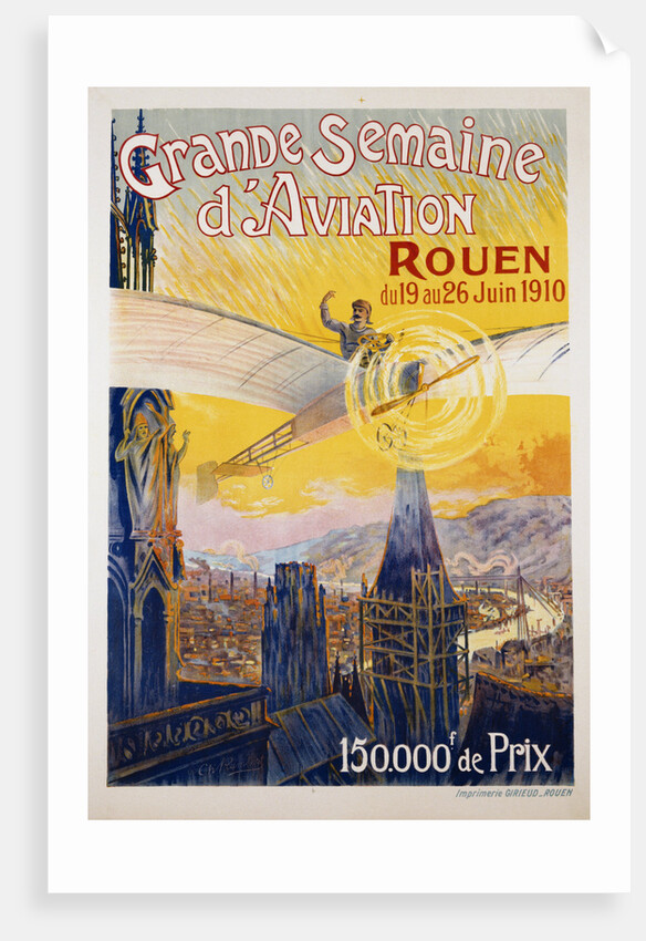 Grande Semaine d'Aviation Poster by Charles Rambert