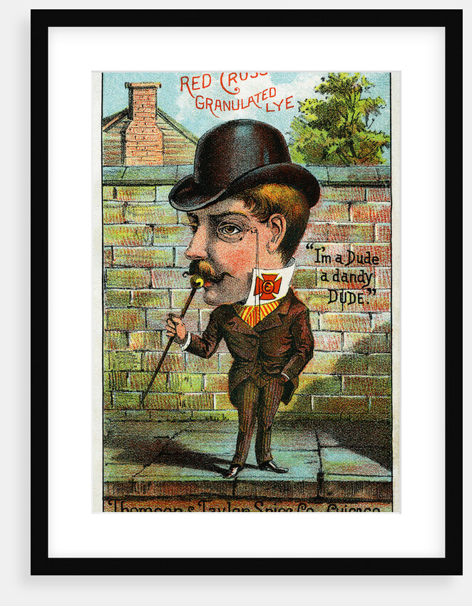 Red Cross Granulated Lye Trade Card by Anonymous