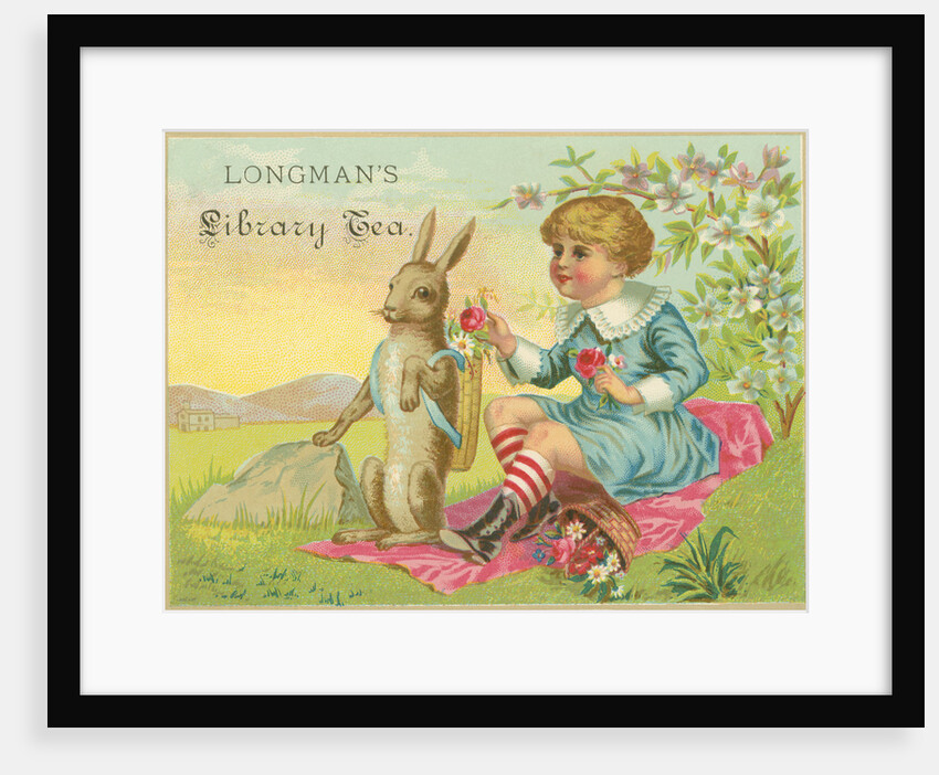 Longman's Library Tea Trade Card by Anonymous