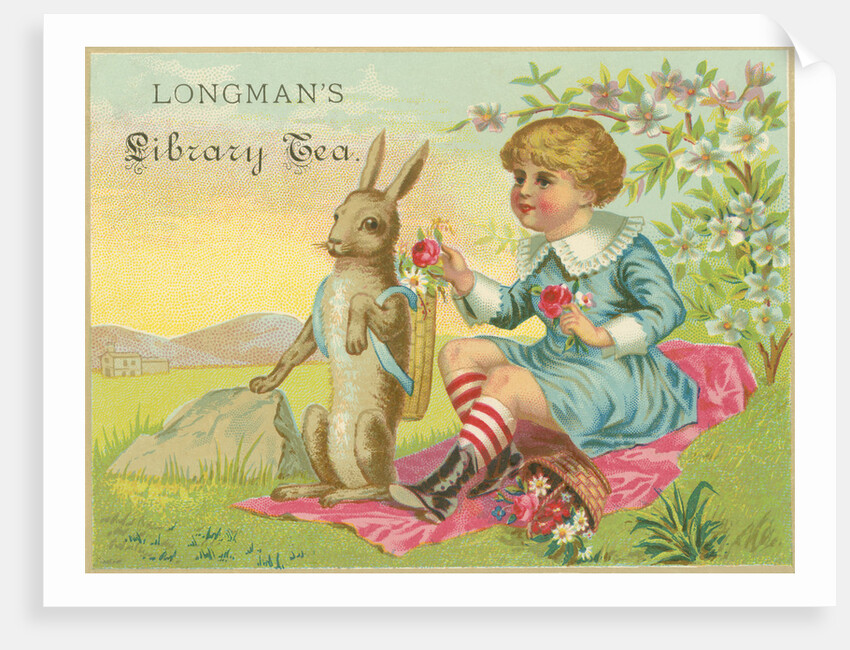 Longman's Library Tea Trade Card by Anonymous