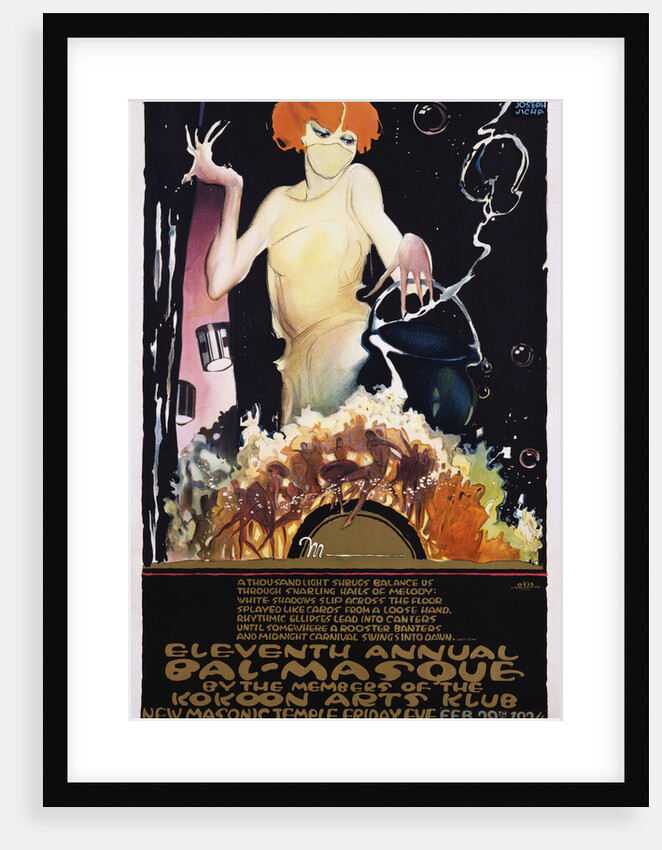 Eleventh Annual Bal-Masque Poster by Joseph W. Jicha