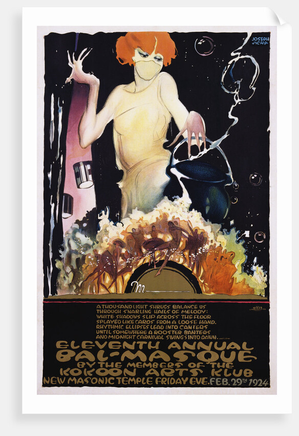 Eleventh Annual Bal-Masque Poster by Joseph W. Jicha