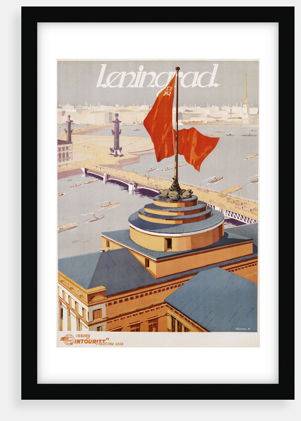 Leningrad Travel Poster by B. Zelensky