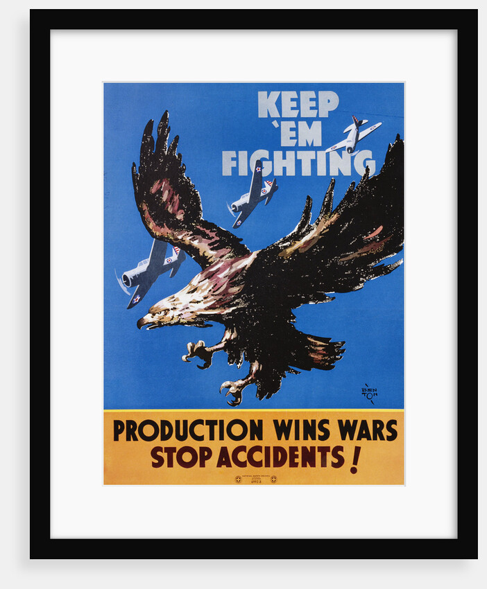 Keep 'Em Fighting Poster by Benton