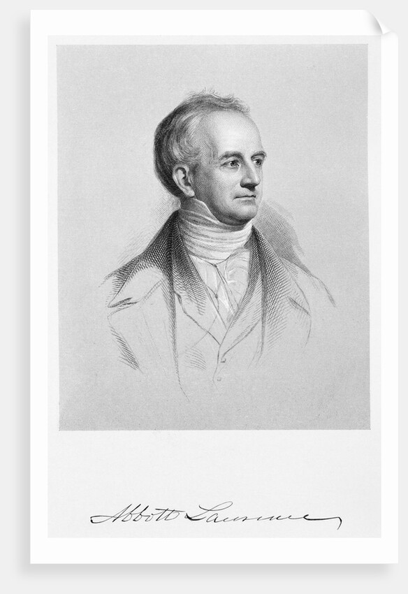 Portrait Engraving of Abbott Lawrence by Anonymous
