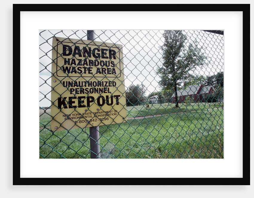 Warning Sign at Toxic Site by Anonymous