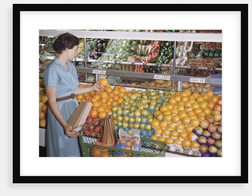 Woman Shopping at Grocery Store by Anonymous