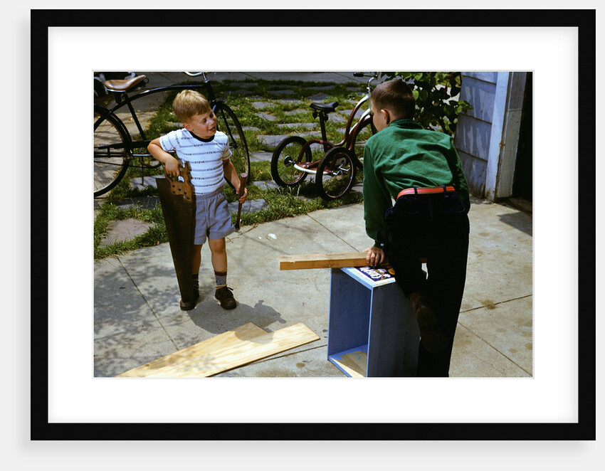 Brothers Working on a Project by Anonymous