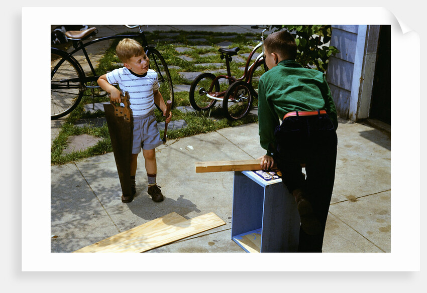 Brothers Working on a Project by Anonymous