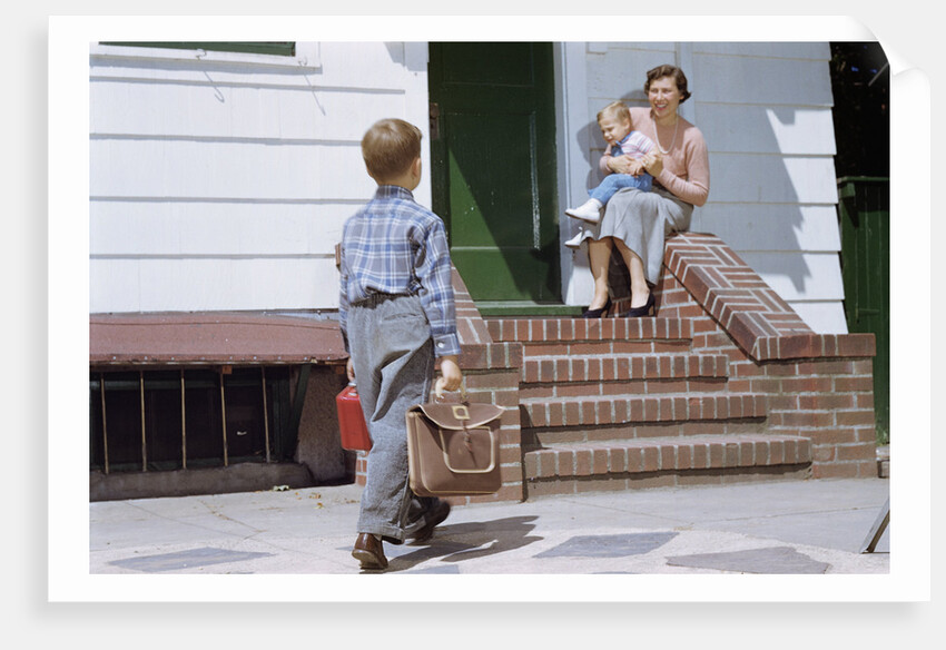 Boy Returning from School by Anonymous