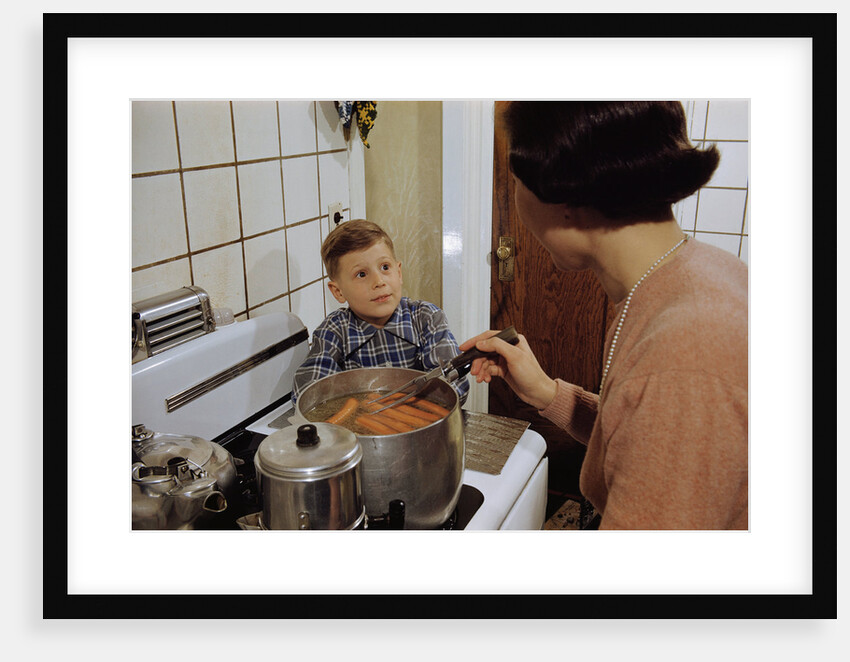 Boy Waiting for a Hot Dog by Anonymous