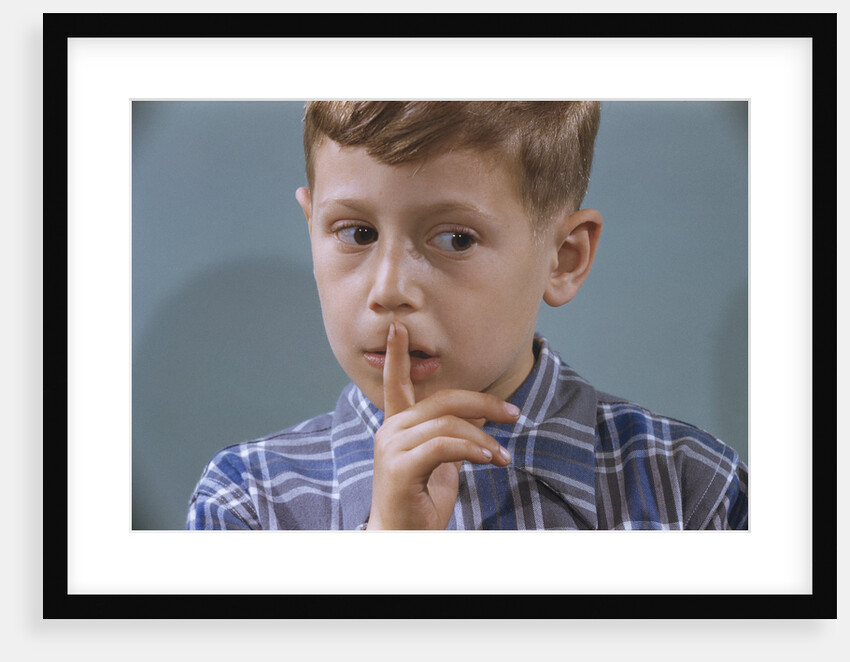 Child Asking for Silence by Anonymous