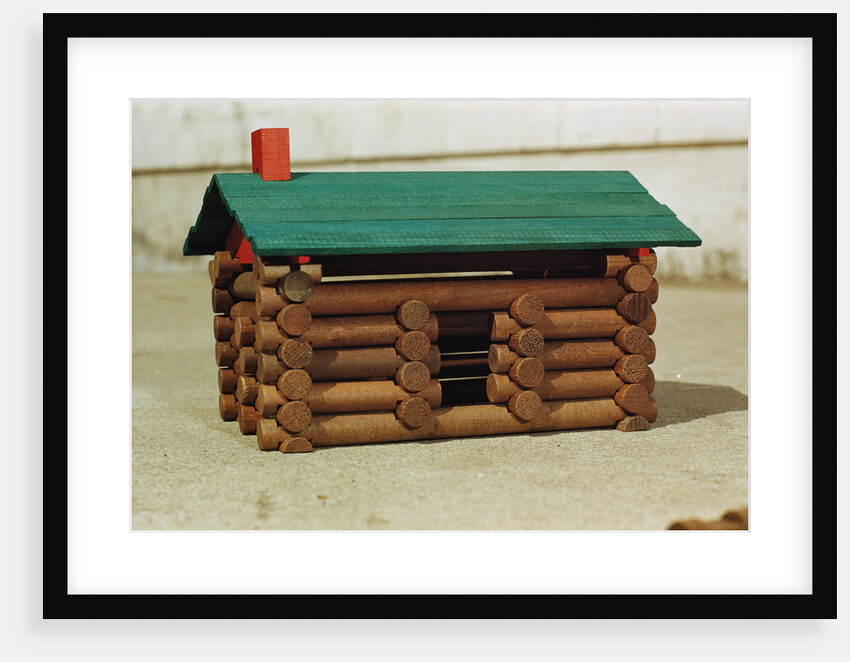 Toy Log Cabin by Anonymous