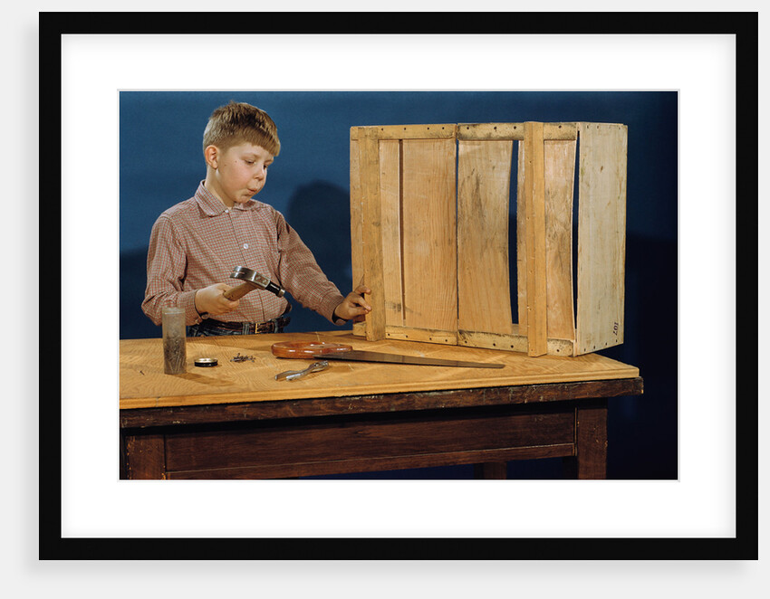 Boy Whistling and Hammering by Anonymous