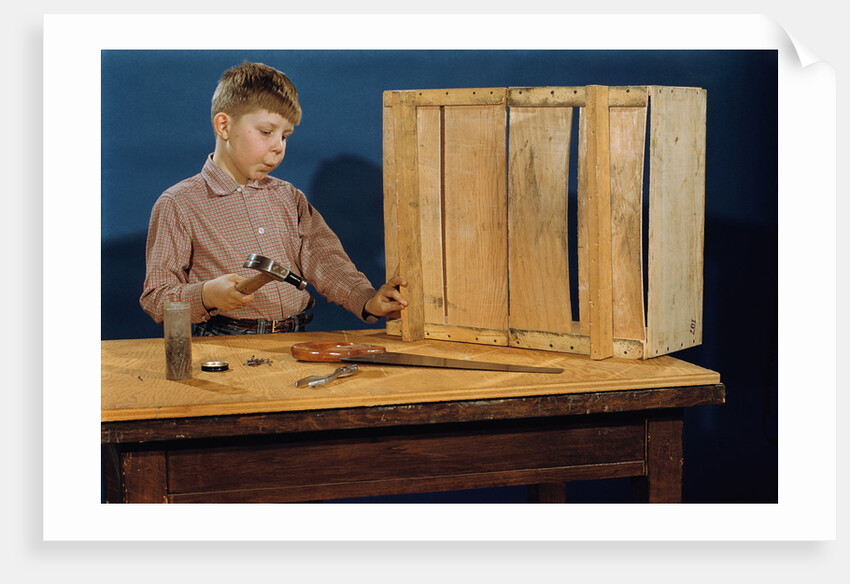 Boy Whistling and Hammering by Anonymous