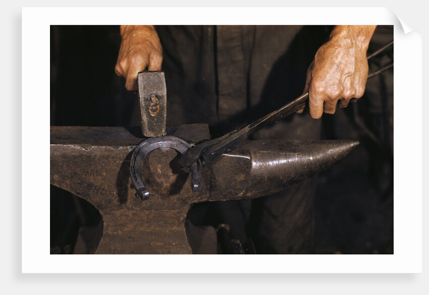 Hammering Horseshoe by Anonymous