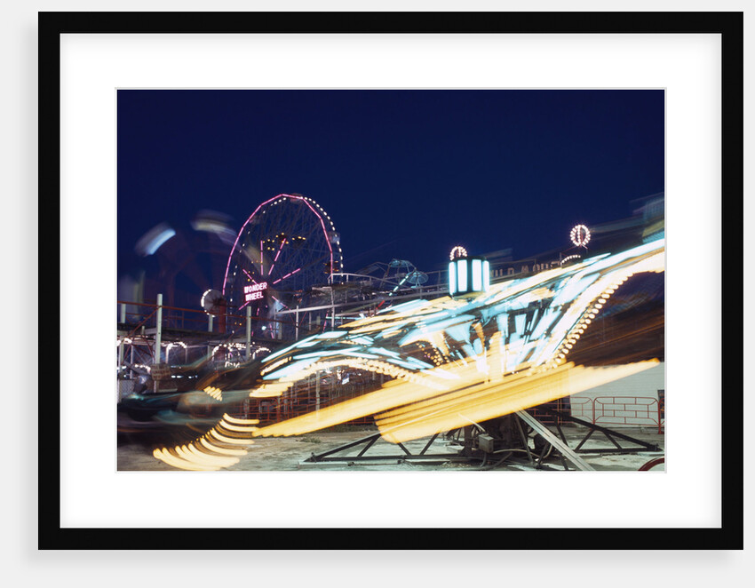 Coney Island at Night by Anonymous