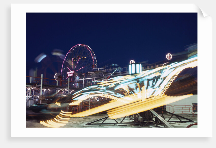 Coney Island at Night by Anonymous