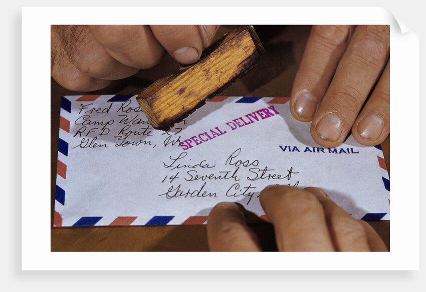 Stamping Letter for Special Delivery by Anonymous